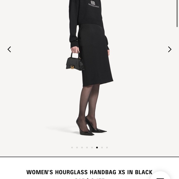 Balenciaga Silver Croc-Embossed Satchel - Picture 3 of 5